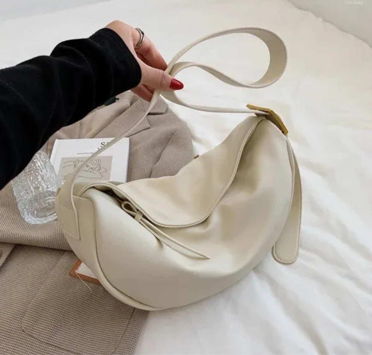 Sacs Hobo Bandoulière Femme Grande Capacité Sacs à Main Luxe Souple Vintage