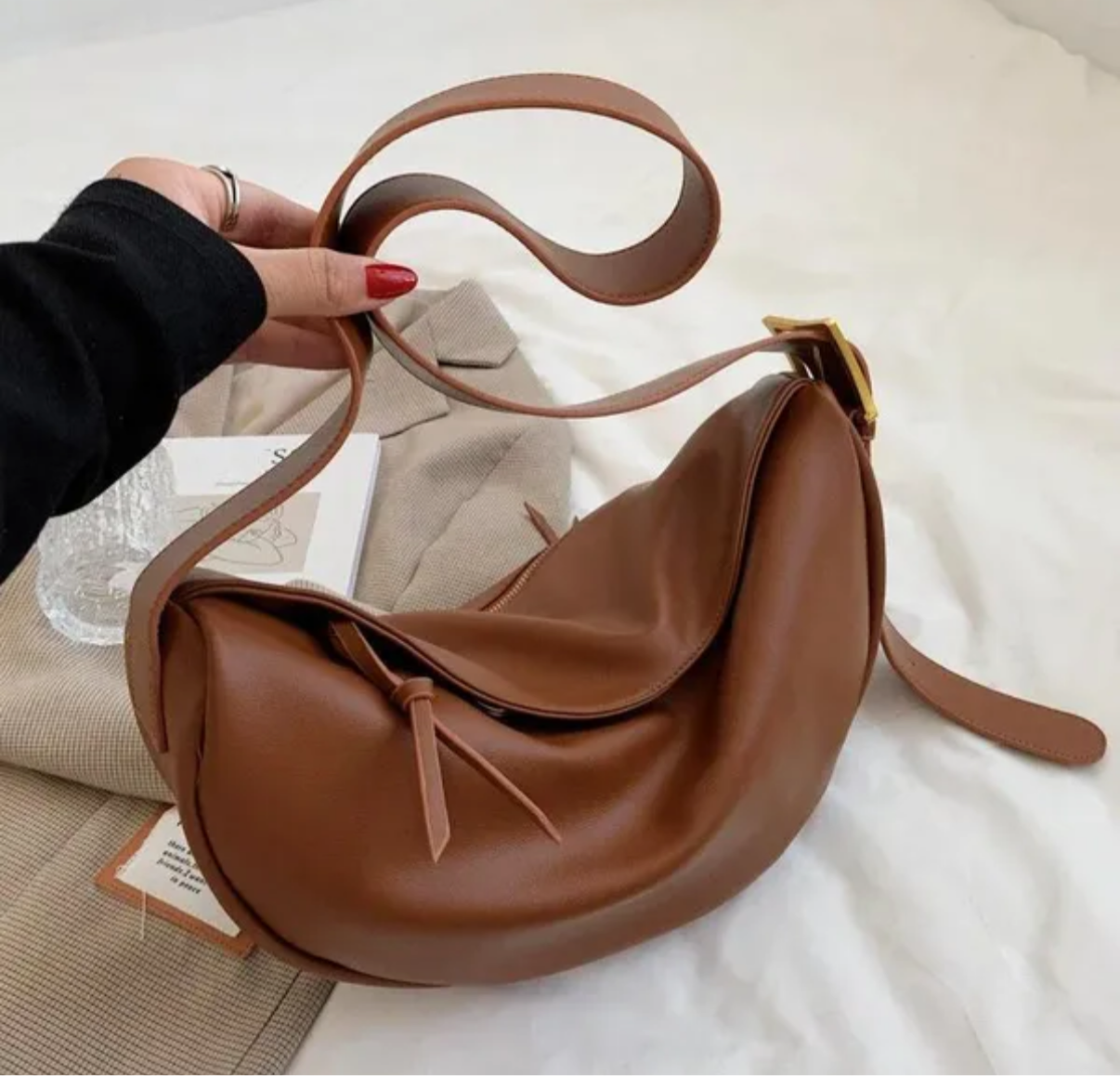 Sacs Hobo Bandoulière Femme Grande Capacité Sacs à Main Luxe Souple Vintage