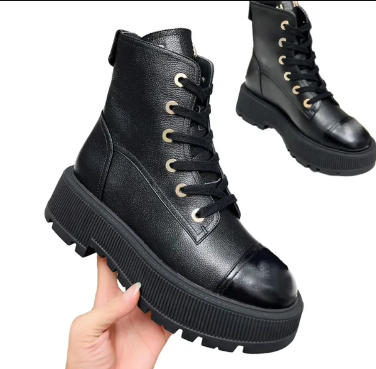 Luxury bottines Chanel cuir