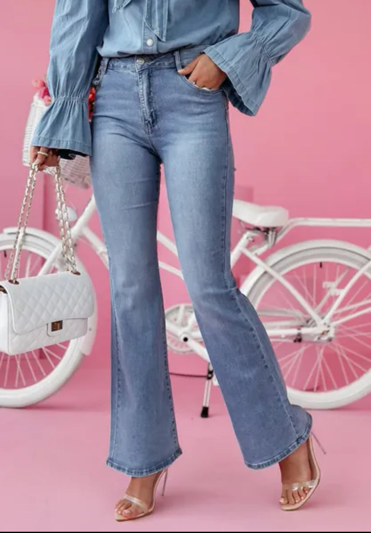 Printemps d'été Nouveau Micro la Jeans Fashion Style Fashion Style Pantalon décontracté