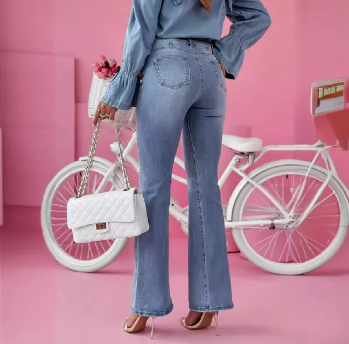 Printemps d'été Nouveau Micro la Jeans Fashion Style Fashion Style Pantalon décontracté