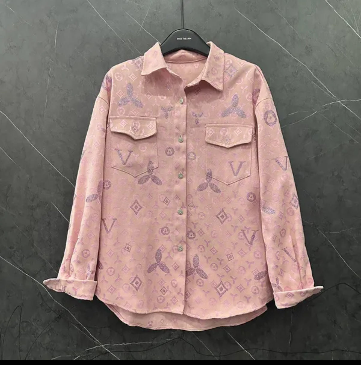 Spring All-Match Loose Cardigans Coat Full
Diamonds Forage Forage Denim Blans Streetwear Long
