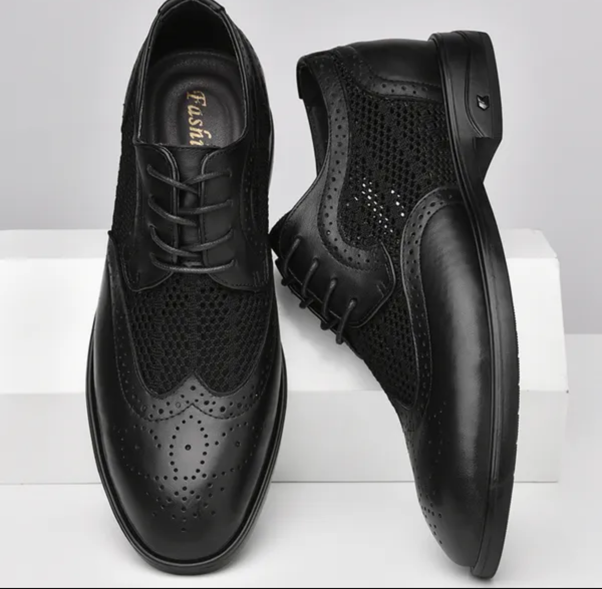 Nouveaux hommes de mode oxfords chaussures de cuir authentique homme