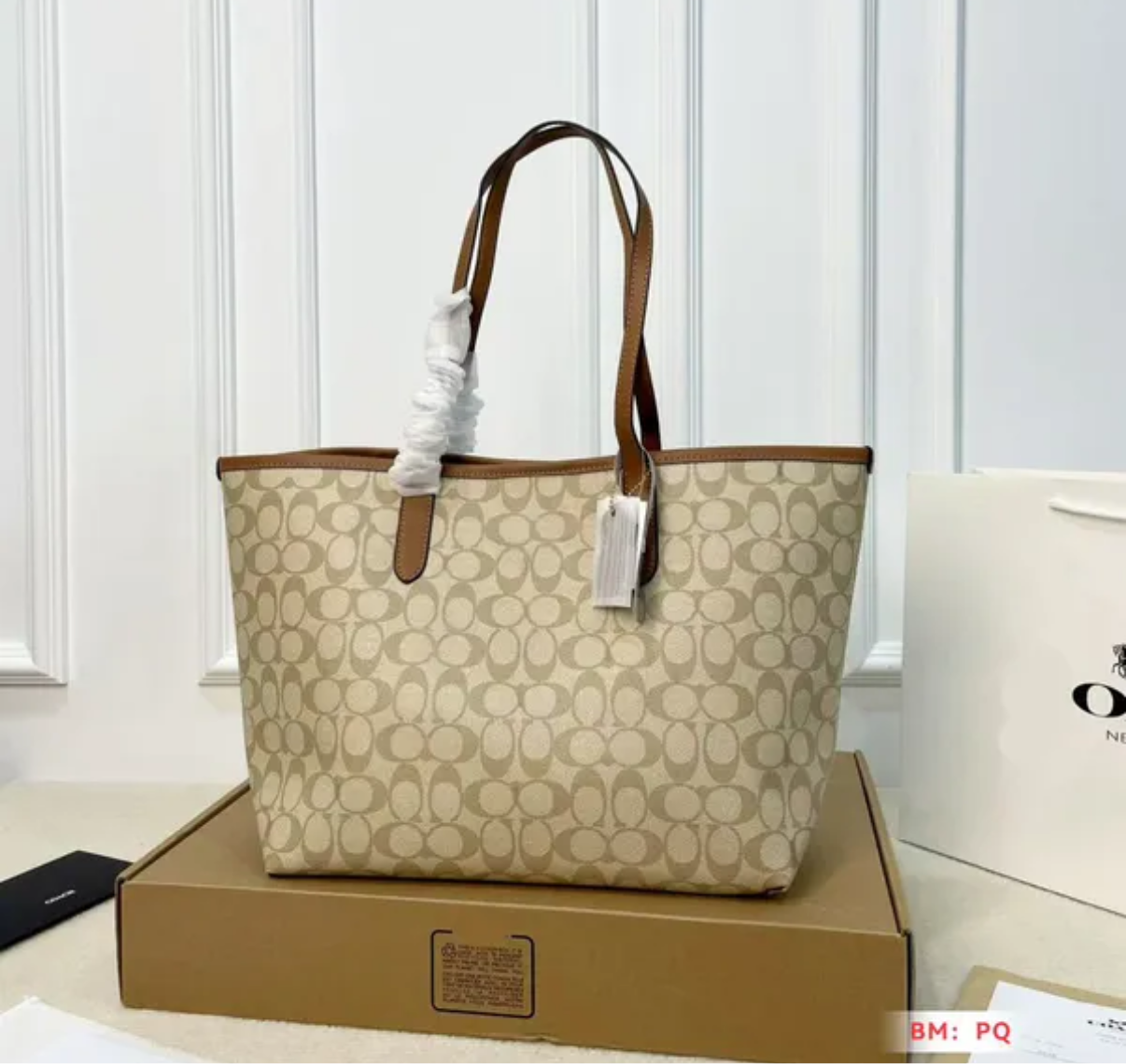 sac cabas Coach City en toile