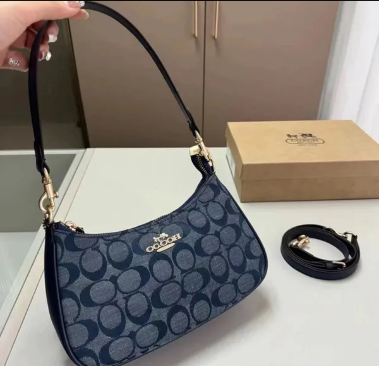 Mini sac bandoulière Teri en toile exclusive