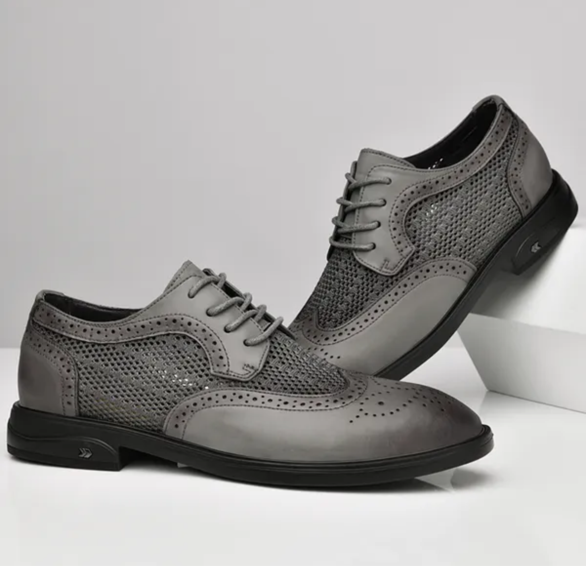Nouveaux hommes de mode oxfords chaussures de cuir authentique homme