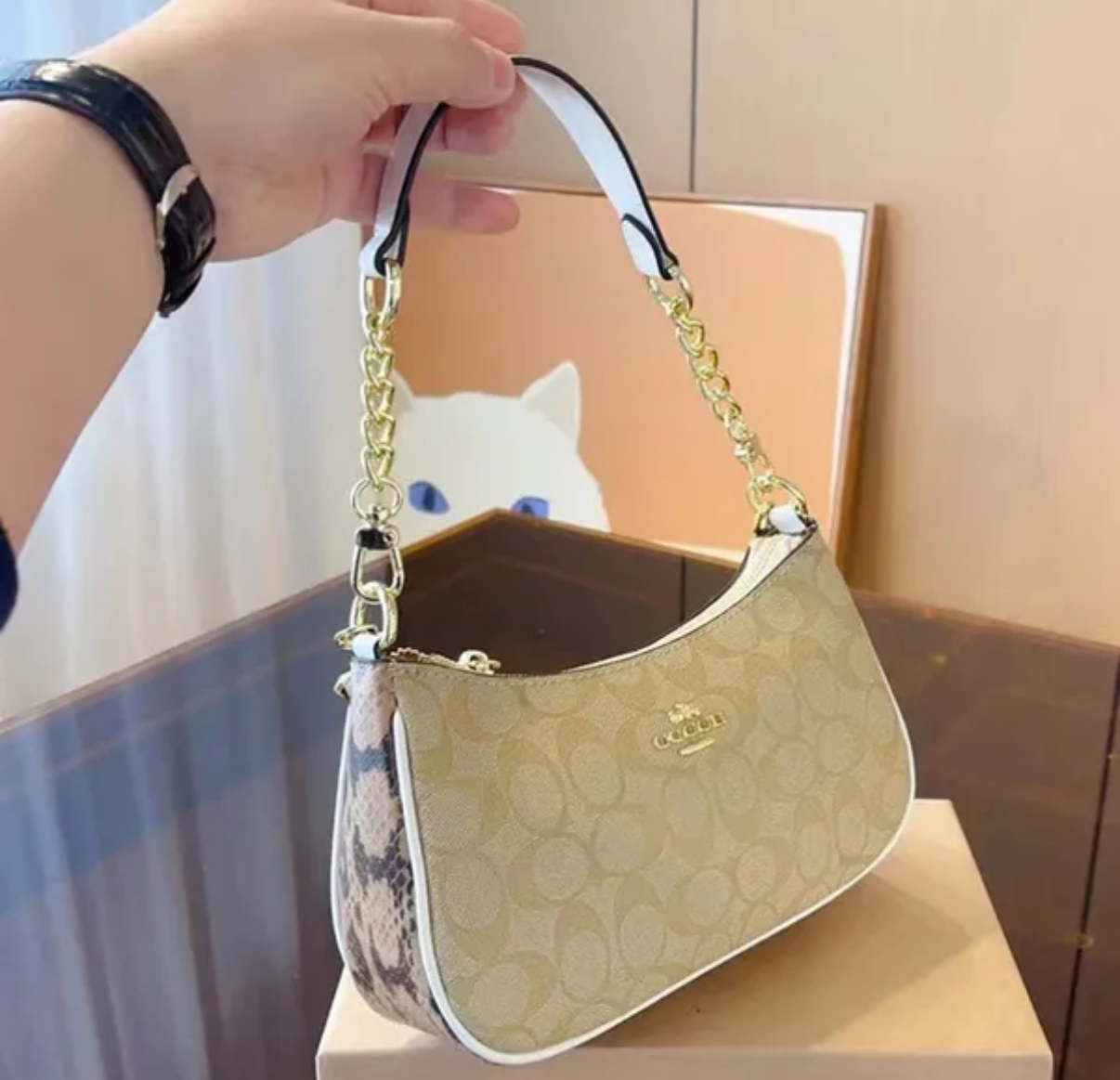Mini sac bandoulière Teri en toile exclusive