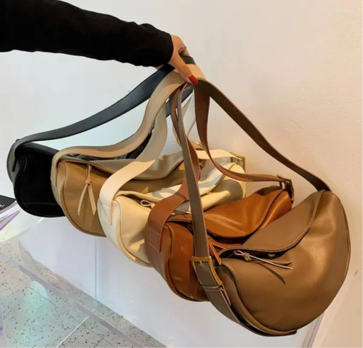 Sacs Hobo Bandoulière Femme Grande Capacité Sacs à Main Luxe Souple Vintage