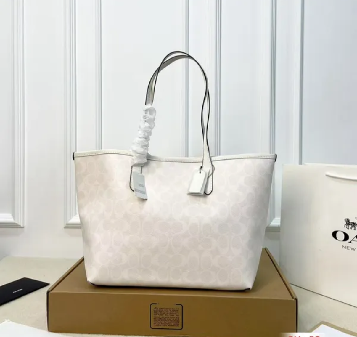 sac cabas Coach City en toile