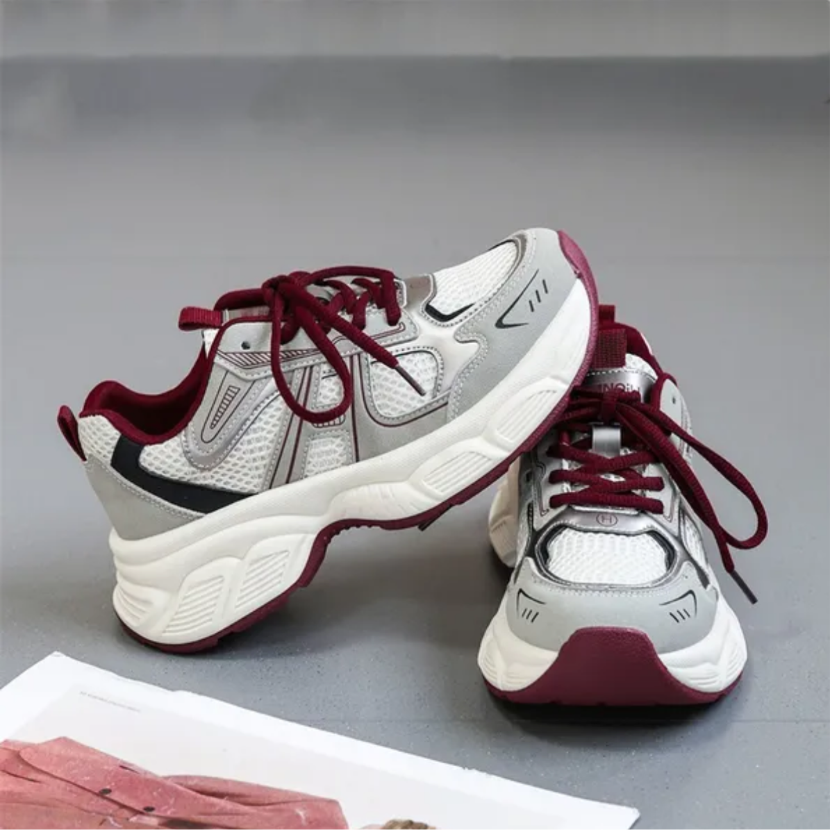 Vintage Womens épais Sports Chaussures Nouvelles baskets