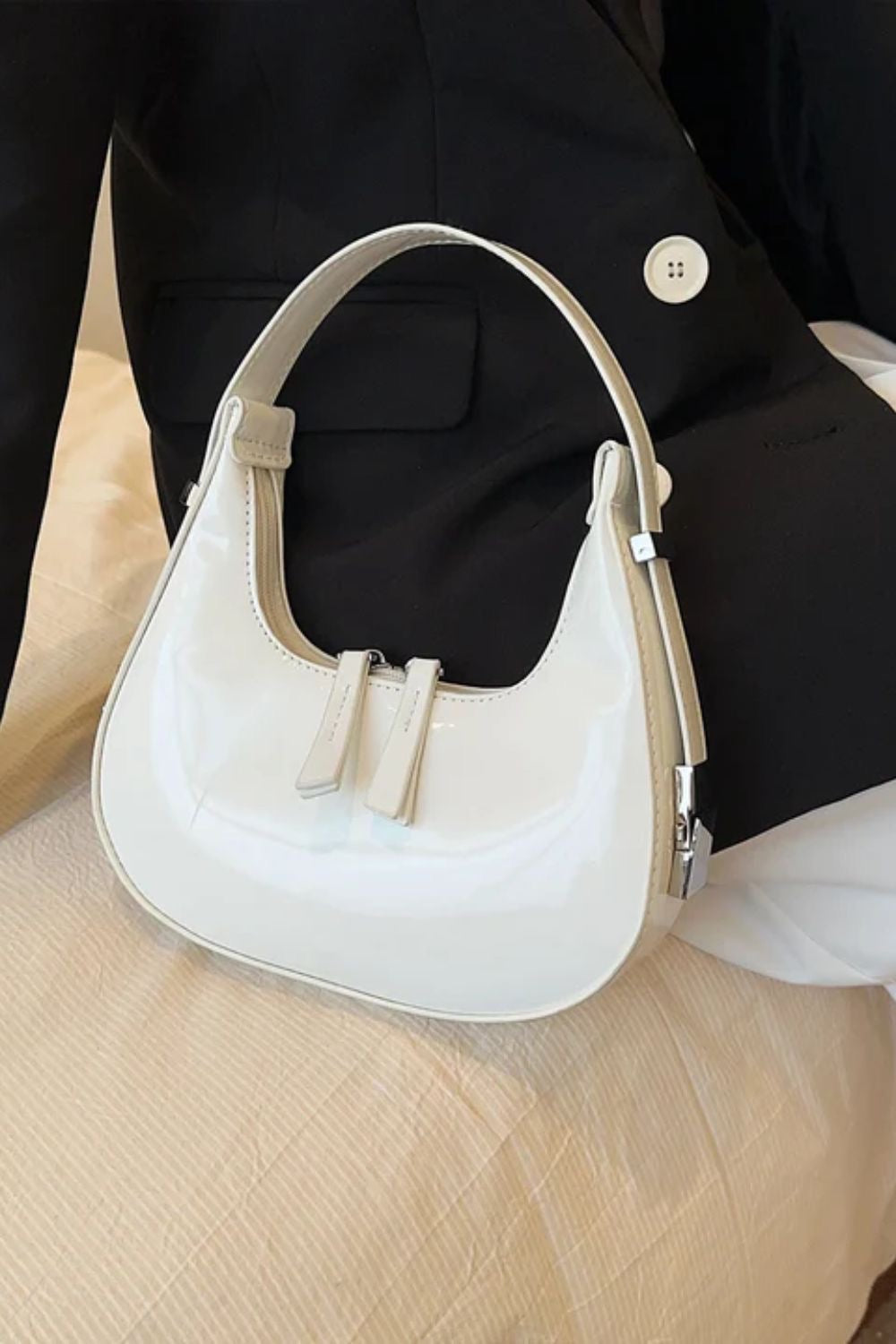Arrivée New Moon Pu Leather accoudoir pour femmes mini sac à main