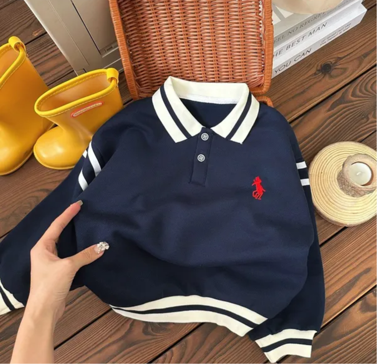 Automne d'hiver pour enfants Nouvelles tenues garçons filles décontractées à col de sweat-shirt