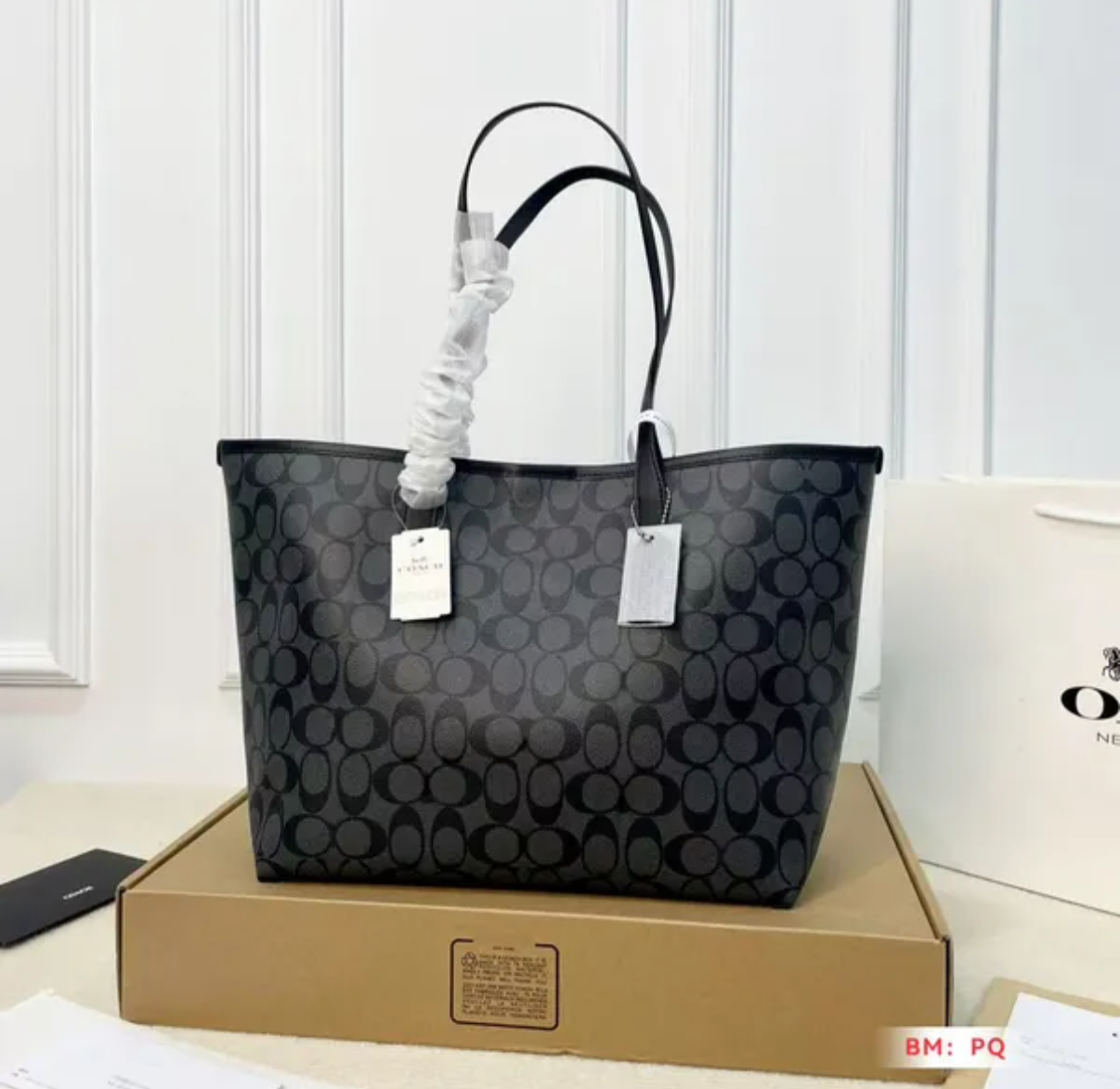 sac cabas Coach City en toile