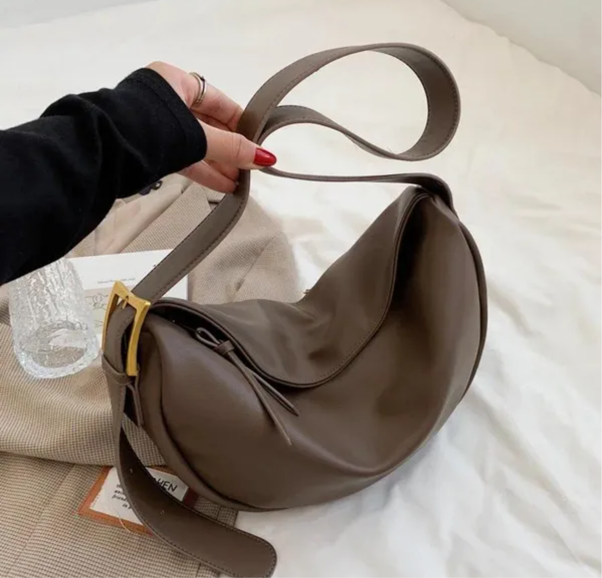 Sacs Hobo Bandoulière Femme Grande Capacité Sacs à Main Luxe Souple Vintage
