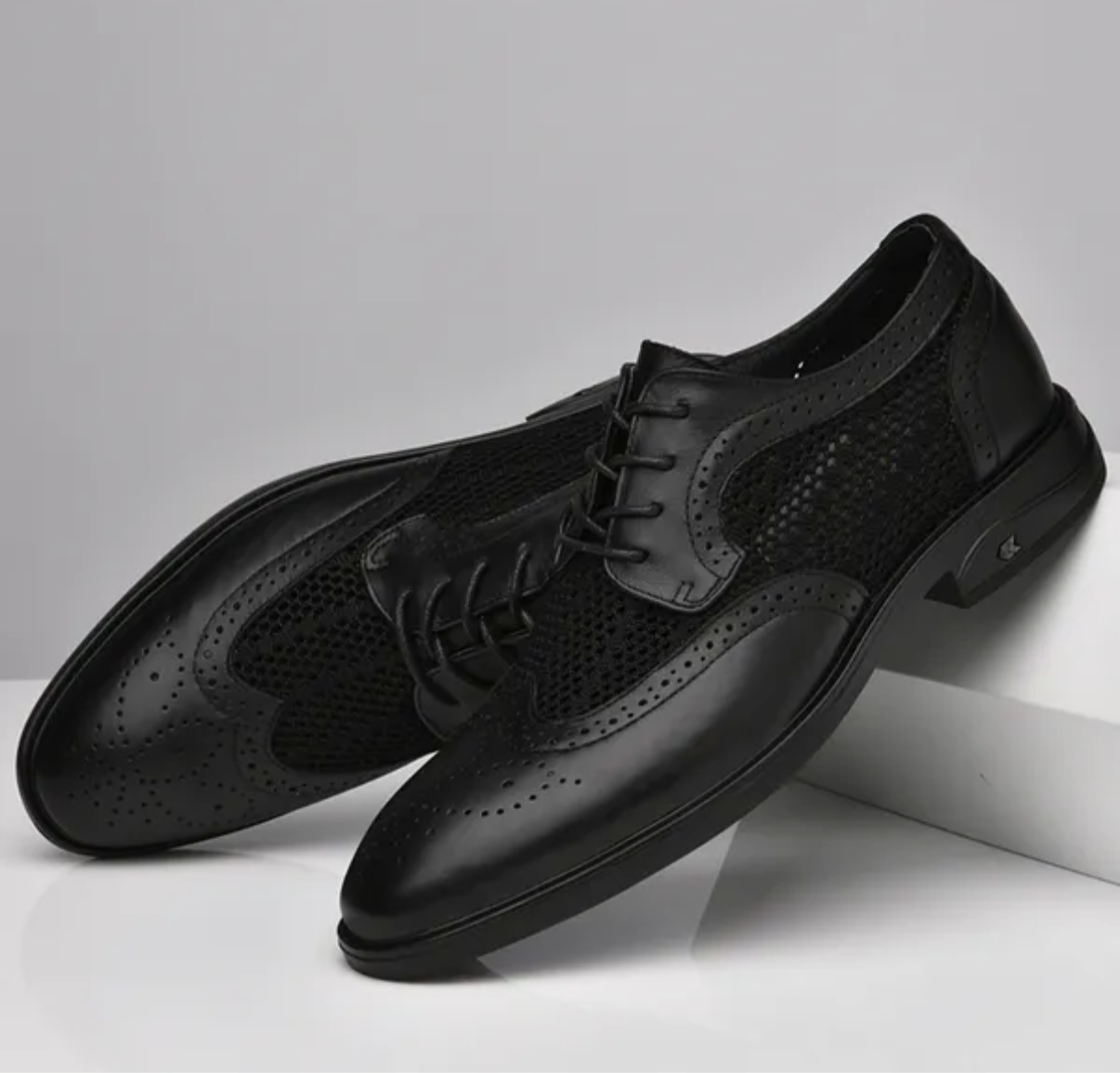 Nouveaux hommes de mode oxfords chaussures de cuir authentique homme