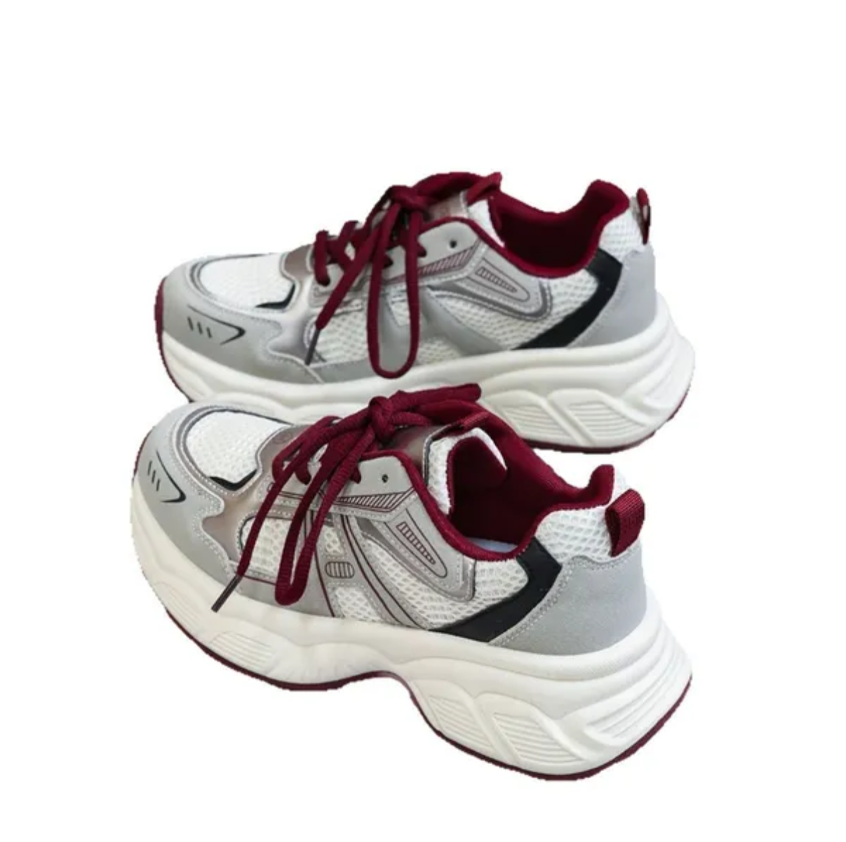 Vintage Womens épais Sports Chaussures Nouvelles baskets