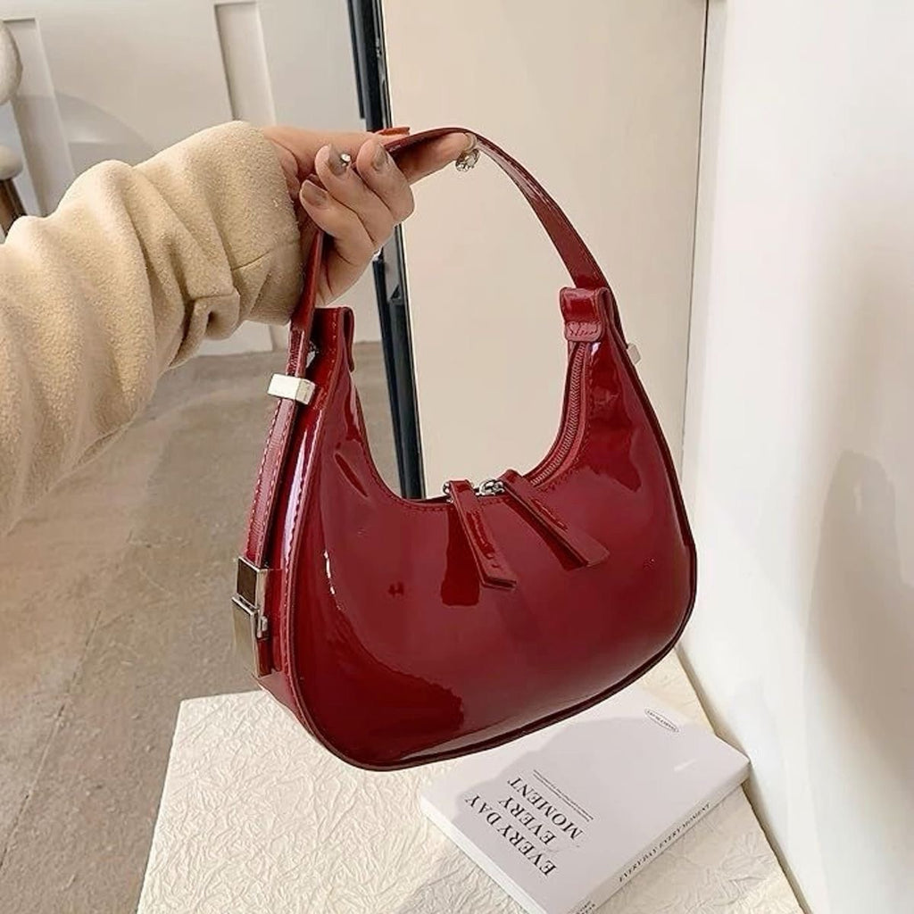 Arrivée New Moon Pu Leather accoudoir pour femmes mini sac à main