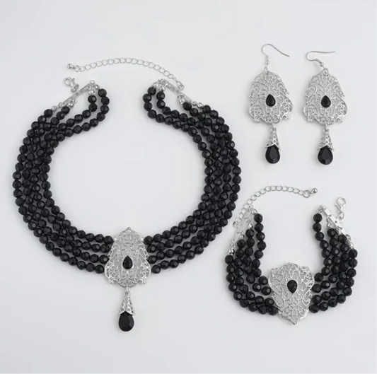 Élégant ensemble de bijoux de style européen et américain
