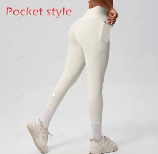 Legging sculptant taille haute avec poches latérales, confort et maintien au quotidien