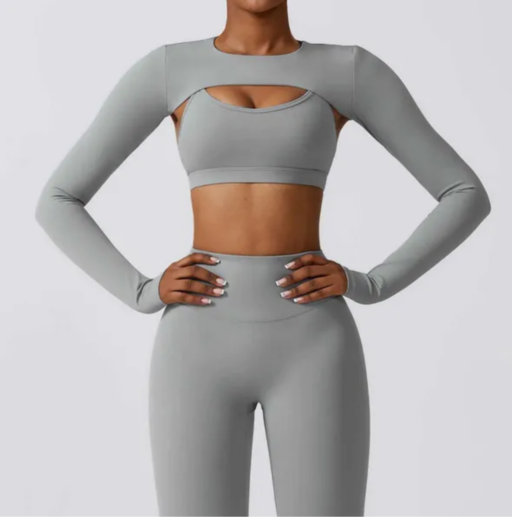 Sports Camisole Yoga Châle à manches longues