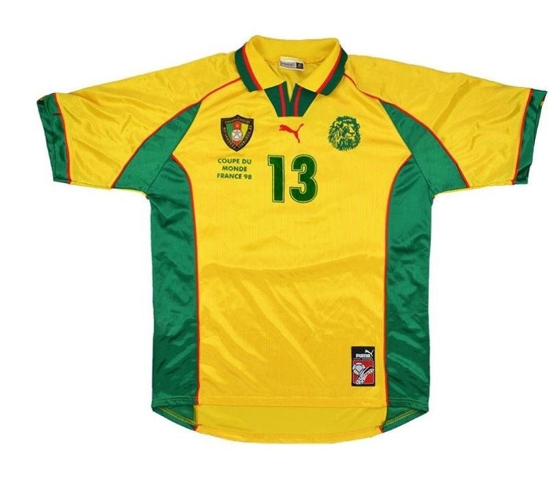 maillot emblématique de l'équipe nationale de football du Cameroun
