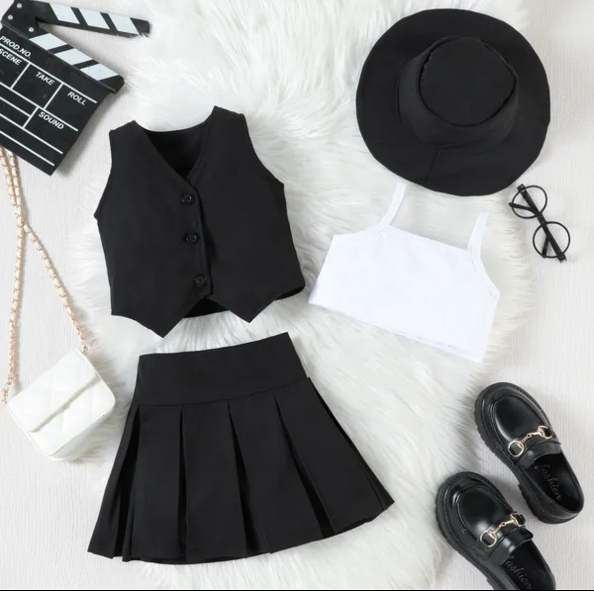Kids Cothes Baby Girls Jupe Ensemble de mode Fashion