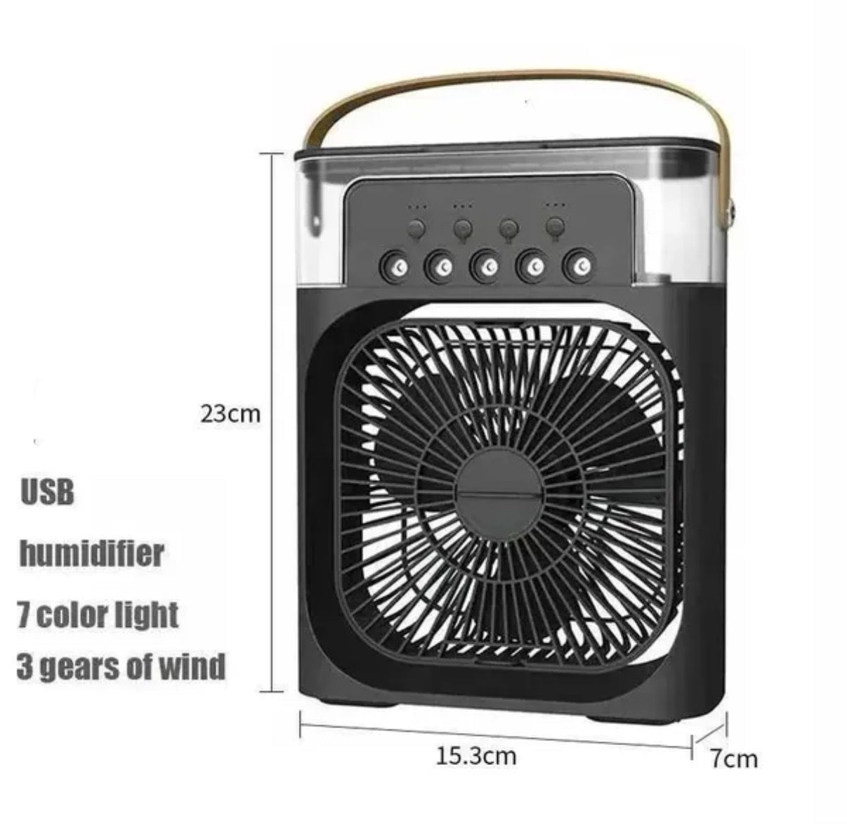 3 en 1 nouveau ventilateur climatiseur ménage petit refroidisseur d'air LED veilleuse Portable humidificateur d’air