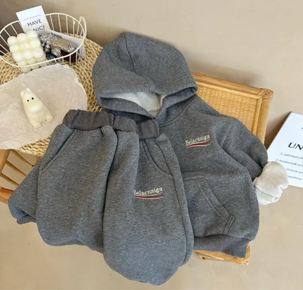Ensembles de vêtements pour enfants pulls sweats à capuche épaississent la mode d'hiver automne
