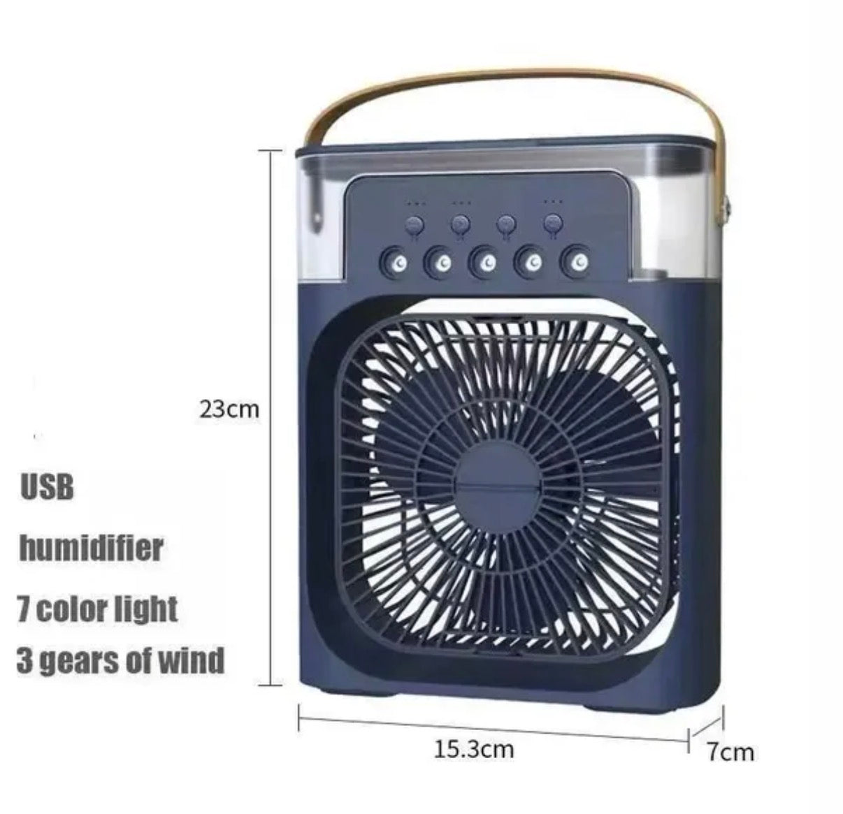 3 en 1 nouveau ventilateur climatiseur ménage petit refroidisseur d'air LED veilleuse Portable humidificateur d’air