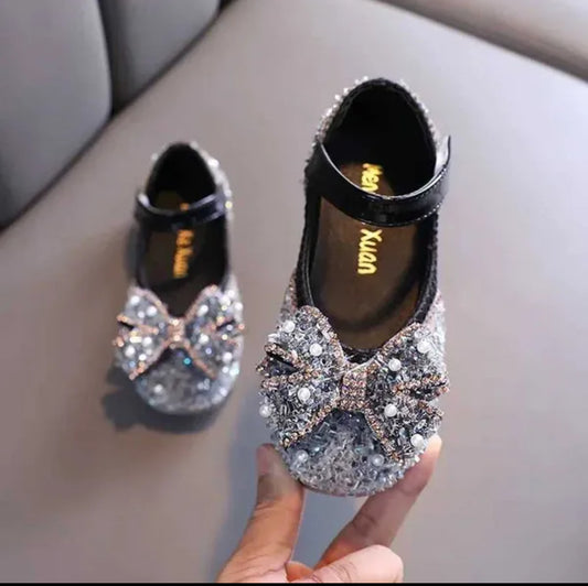 Chaussures plates Mary Jane pour fille perles mode élégantes