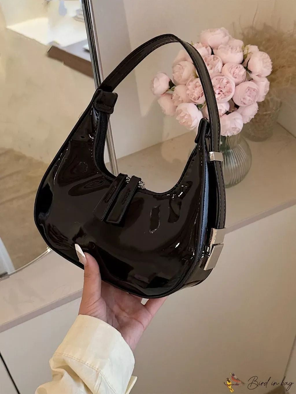Arrivée New Moon Pu Leather accoudoir pour femmes mini sac à main