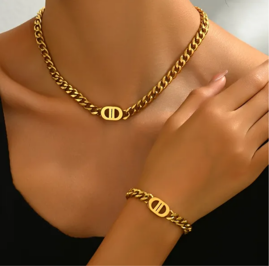 Collier designer, bracelet de collier cubain de luxe