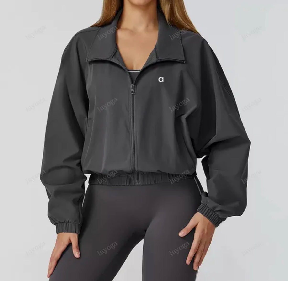 Alo Veste zippée  oversize, style sport chic et confortable