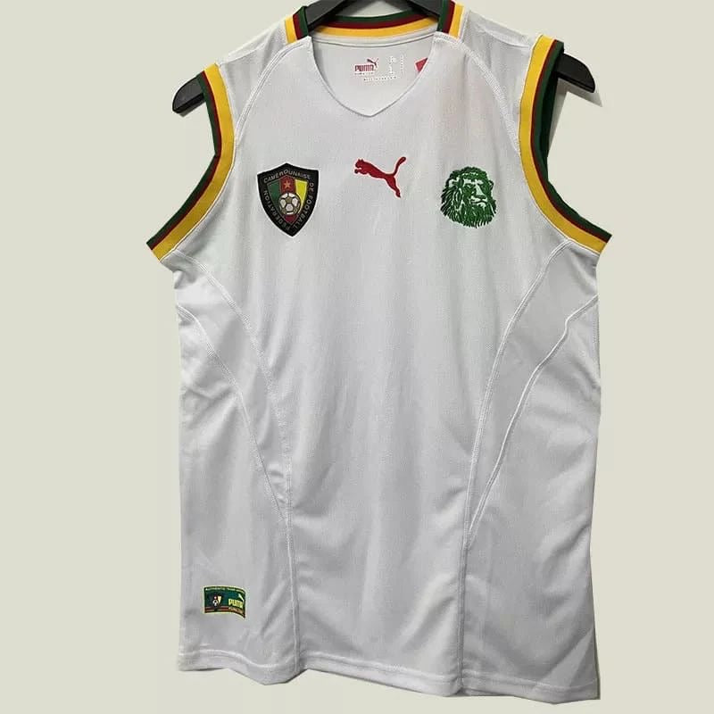 maillot emblématique de l'équipe nationale de football du Cameroun