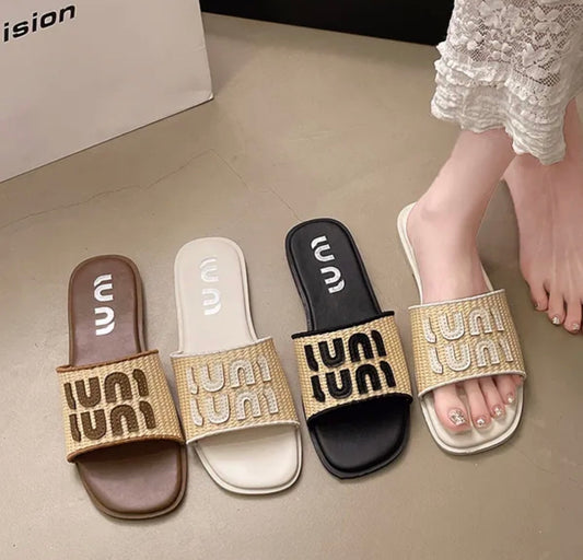 Sandales tressées femme