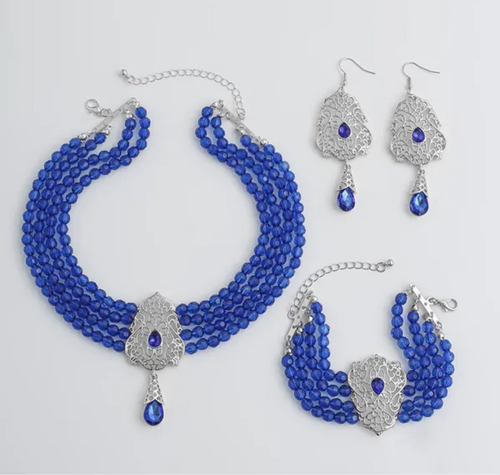 Élégant ensemble de bijoux de style européen et américain