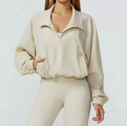 Alo Veste zippée  oversize, style sport chic et confortable