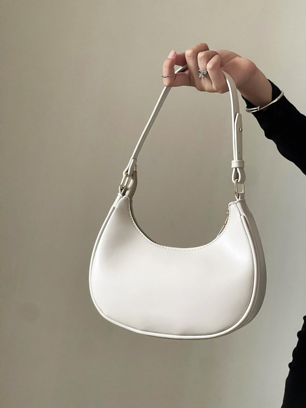 Arrivée New Moon Pu Leather accoudoir pour femmes mini sac à main