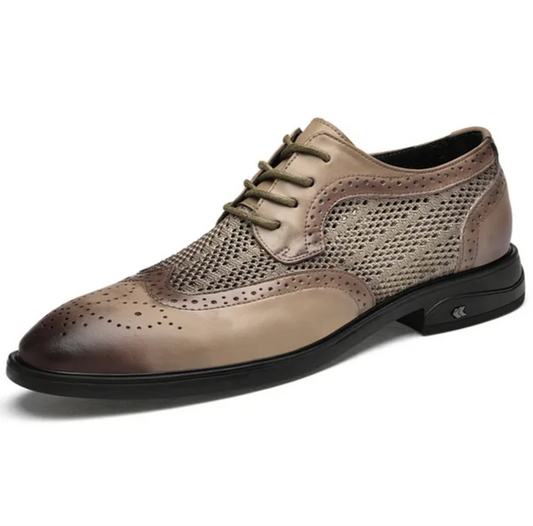 Nouveaux hommes de mode oxfords chaussures de cuir authentique homme