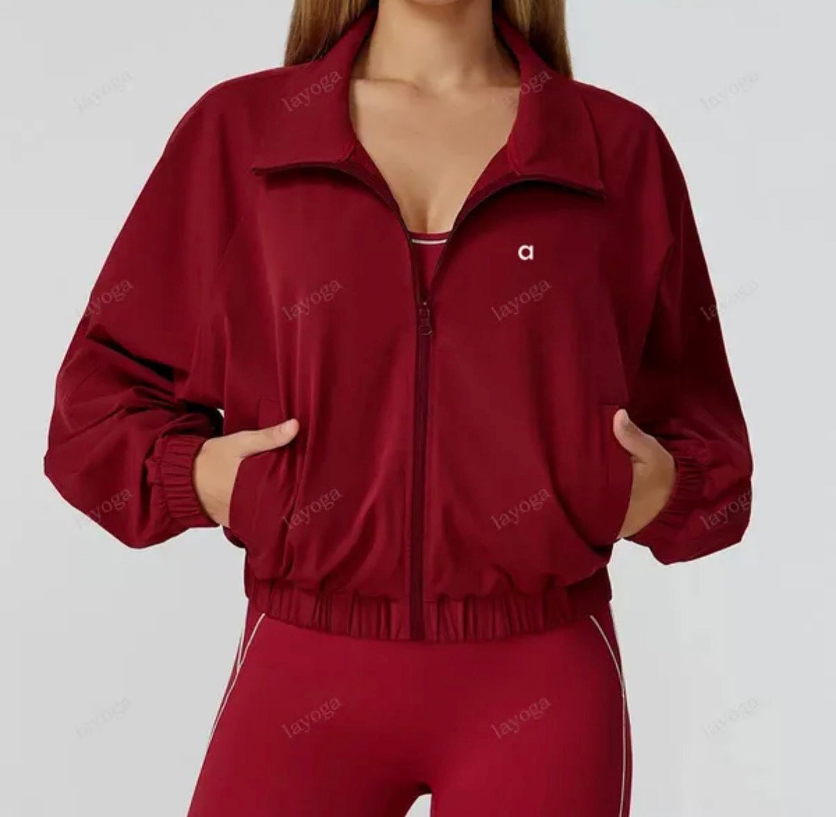 Alo Veste zippée  oversize, style sport chic et confortable