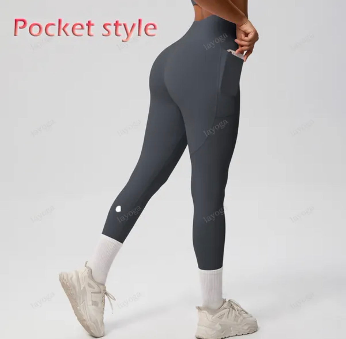 Legging sculptant taille haute avec poches latérales, confort et maintien au quotidien