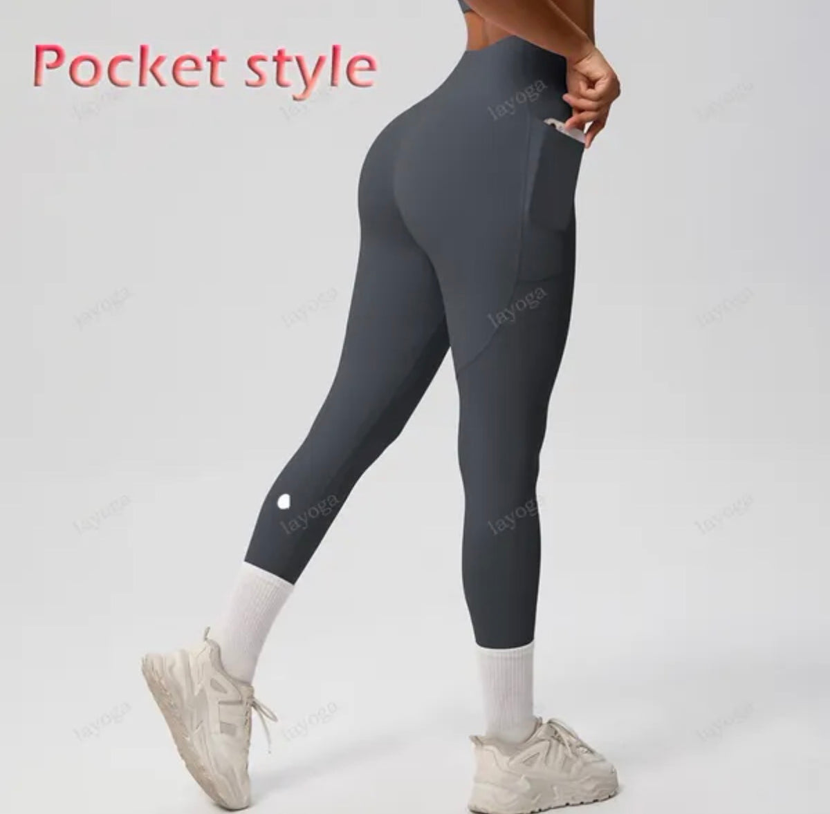 Legging sculptant taille haute avec poches latérales, confort et maintien au quotidien