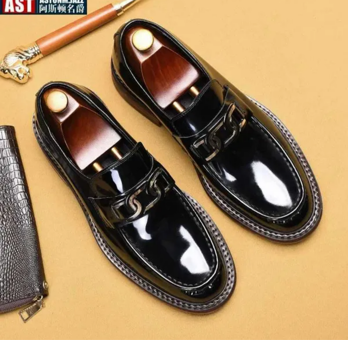 mocassin italien en cuir authentique pour hommes