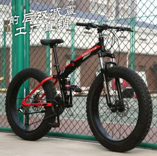 Vélo Fat Bike Pliable Double Suspension