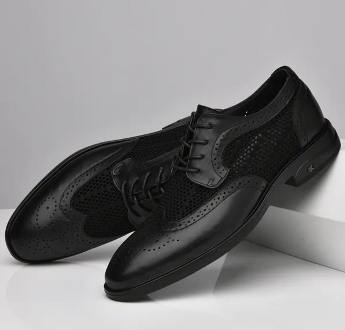 Nouveaux hommes de mode oxfords chaussures de cuir authentique homme