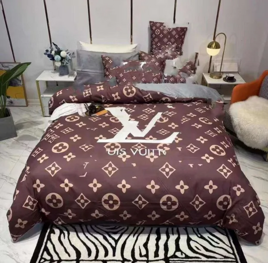 Designer parure de lit luxe ensemble quatre pièces  coton lavé trois pièces housse couette drap
