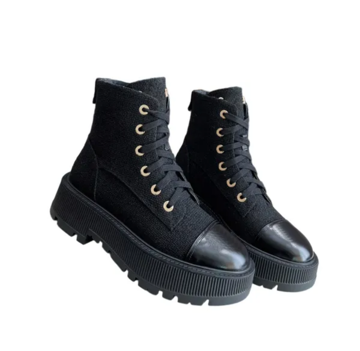 Luxury bottines Chanel en tweed
