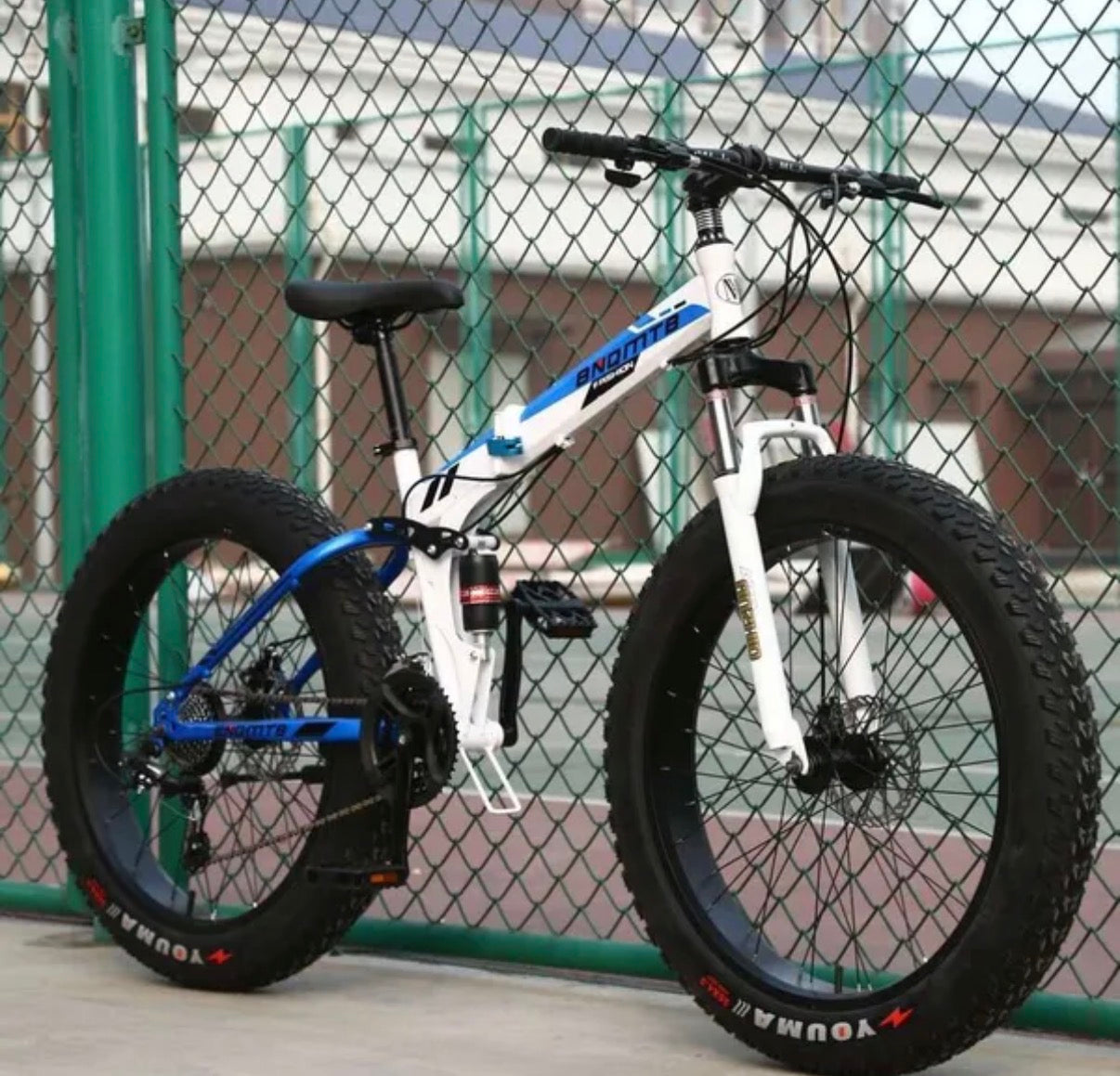 Vélo Fat Bike Pliable Double Suspension