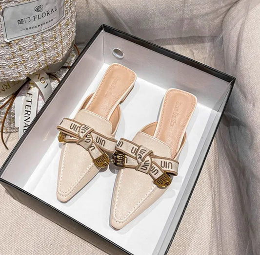 Sandals Designer Chaussures Marque Baotou Half Slippers