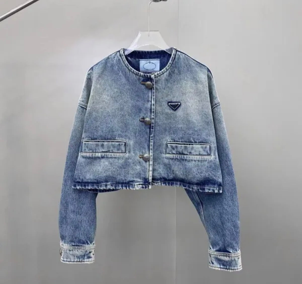 Veste courte en jean Coupe ample